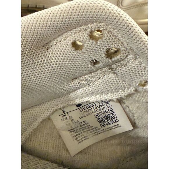 Nike Dunk Low Retro Shoes Mens SZ 8 White/Pure Platinum DV0831-101 Used No Box - Picture 8 of 8